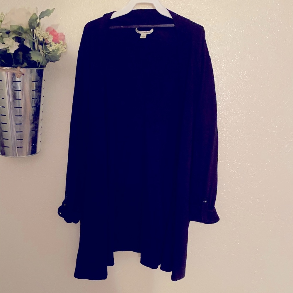 Black cardigan
